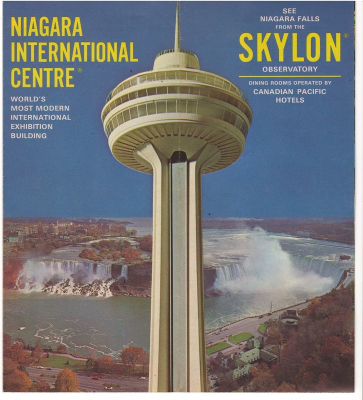 SKYLON OBSERVATORY NIAGARA FALLS INTERNATIONAL CENTRE ONTARIO CANADA BROCHURE