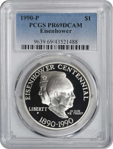 1990-P Eisenhower Dollar — photo from the most recent tracked eBay sale