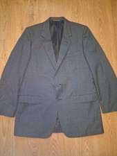 Christian Dior Sport Coat Mens 42L Navy Birdseye Wool