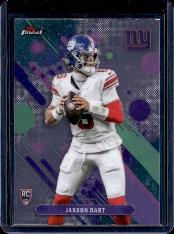 2025 Topps Finest Jaxson Dart RC Rookie #2 Giants