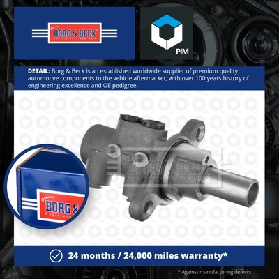 Brake Master Cylinder fits FIAT DOBLO 263 1.3D 2010 on With ABS B&B 77365419 New