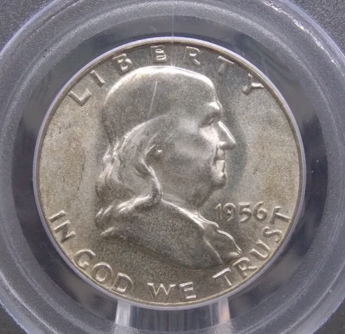 1956 "P" Franklin Half Dollar 50c PCGS MS65 FBL #422 *FULL BELL LINES* Gem ECC&C