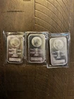 3 X 1 oz .999 FINE SILVER BAR Morgan Dollar Design from Highland Mint