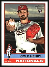 2025 Topps Heritage Cole Henry #697 Baseball Card