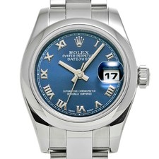 Rolex Datejust 26 179160 Z Serial 2006 Blue Women's Stainless Steel #W1757