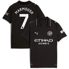 Image of Manchester City PUMA Away Shirt 2025-26 - Kids with Marmoush 7 printing