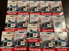  16 SanDisk Ultra PLUS microSDXC UHS-1 Card Adapter 64GB 32GB Speed 130 MB/s