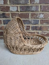 Wicker Basket Shaped Like A Baby Craddle Great Gift Basket Or Storage