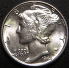 1944 Mercury Dime - Nice Uncirculated Coin