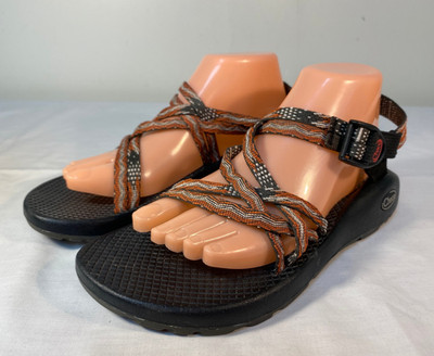 Chaco ZX/1 Classic Sandals Women's Braid Rust Red Gray Nylon Hiking Water - US 9