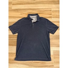 Tommy Bahama Mens Emfielder Polo Shirt Blue Short Sleeve Marlin Logo Medium