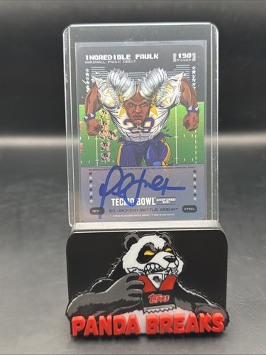 2026 Bo Jackson Battle Arena Tecmo Incredible Faulk Steel Auto Power 150