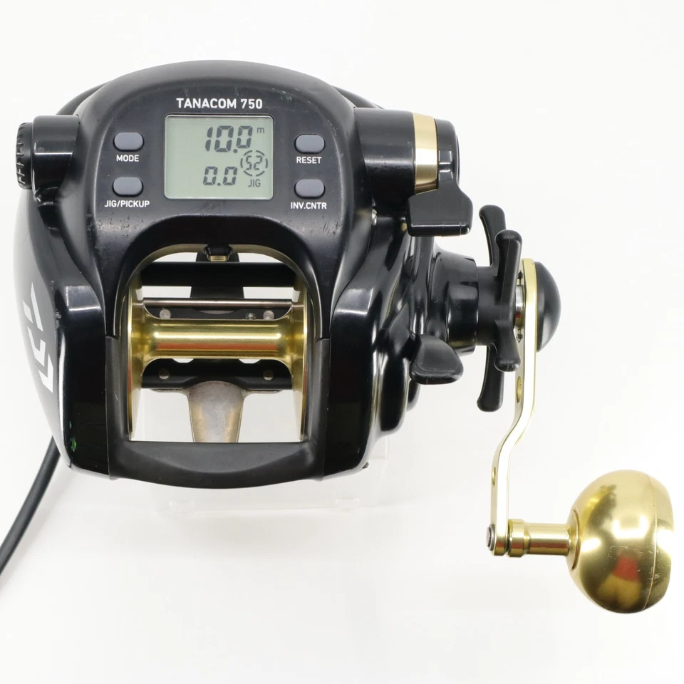 Carrete eléctrico de jigging automático Daiwa TANACOM 750 con manual en inglés y cable JAPÓN Foto 2 de 4