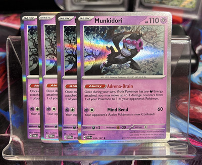 [4x Playset] Munkidori 095/167 Sv06: Twilight Masquerade POKEMON TCG HOLO