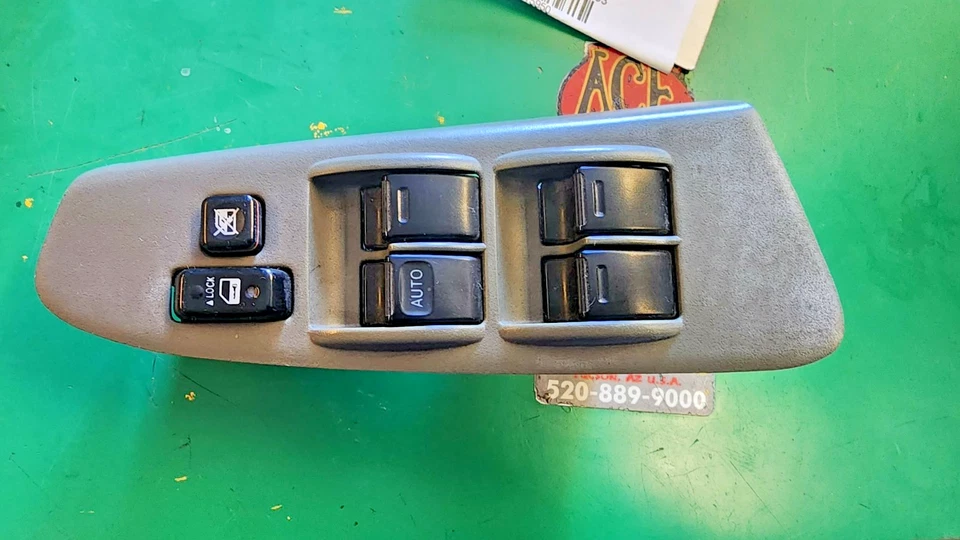 05-11 Toyota Tacoma Crew Cab Driver Side Power Master Window Switch Grey Bezel Foto 3 de 4