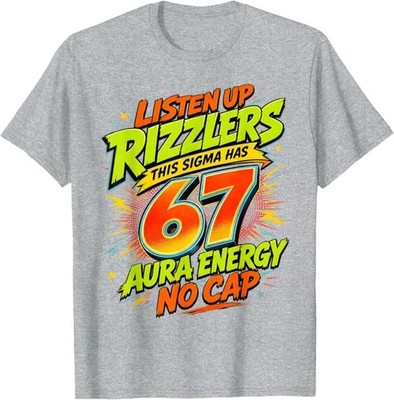 Listen up Rizzlers This Sigma has 67 Aura Farming Ice Cream T-Shirt