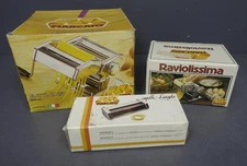 Marcato 3pc Atlas Pasta Maker+ 2 Attachments Capelli D'Angelo/Ravioli Italy