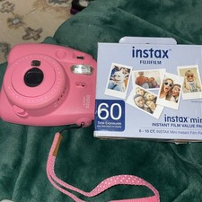 Fujifilm Instax Mini 9 Instant Film Camera - Flamingo Pink Used Great Condition