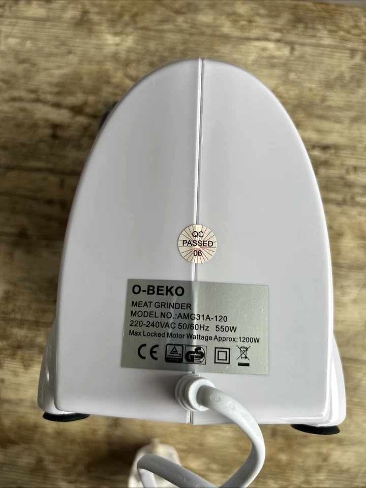 HOMEGEAR 1200w MEAT GRINDER/SAUSSAGE STUFFER NEW - Image 4 of 4