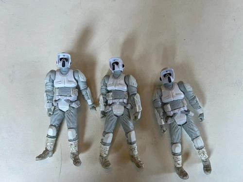 Star Wars Kenner Hasbro biker scouts lot of 3   326