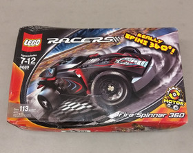 LEGO Racers 8669 Fire Spinner 360 NEW! Spins out! Black Race Car Flywheel Motor