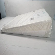 Sleep Number Adjustable Wedge Pillow White Foam Hypoallergenic Removable Cover