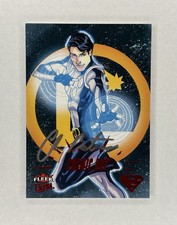 2025 Fleer Ultra Superman #9 Cosmic Boy - Chris Batista On Card Auto Red #37/92