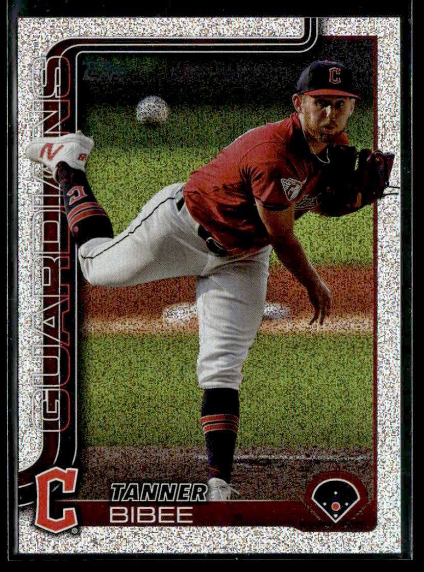 2025 Topps Tanner Bibee #164 Sandglitter Cleveland Guardians