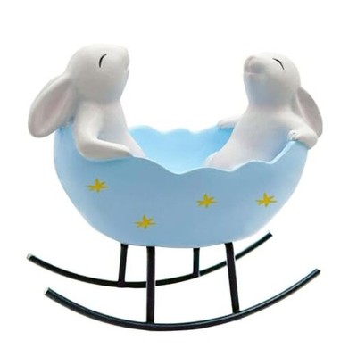 Easter Bunny Candy Dish, Easter Serving Dish, Decorative Bowls Spring Indoor 