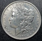 1901-P Morgan Silver Dollar $1 Choice VF Very Fine Details Polished