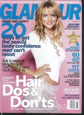 GLAMOUR Heather Graham Jessica Simpson Brooke Shields Joy Bryant 11 2003