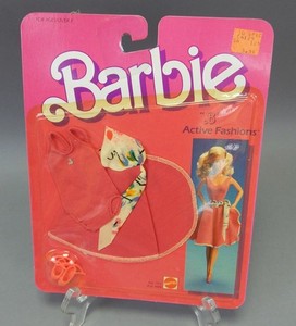 Barbie B Active Fashions Mattel #2184 vintage 1985, robe rose