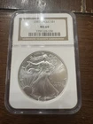 2003 $1 American Silver Eagle 1 oz NGC MS69