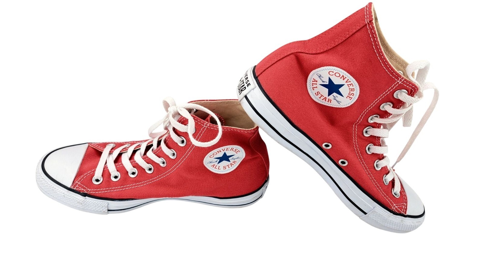Converse Chuck Taylor All Star Red High-Top Sneakers Women Size 9 Men 7 Canvas thumbnail 9