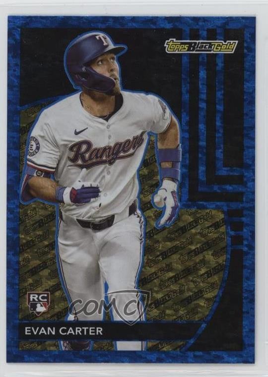2024 Topps Update Topps Black Gold Blue Evan Carter #BG-14 Rookie RC