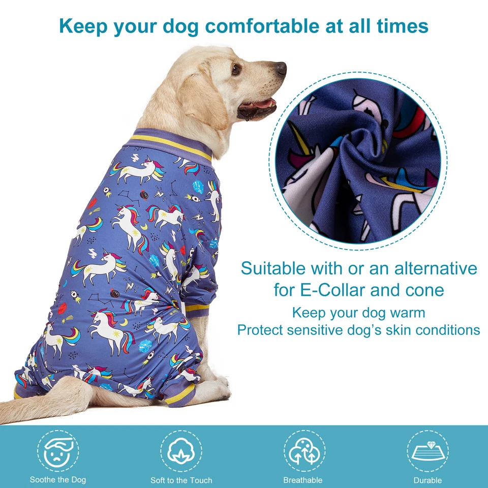 LovinPet Dog Bodysuit All-Season Fabric 4-Leg Anti-Lick All-Season for Big Dogs - Image 2 of 4
