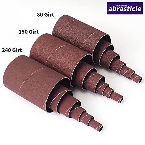 18 Pack Spindle Sander Sleeves Sanding Sleeves For Oscillating Sander