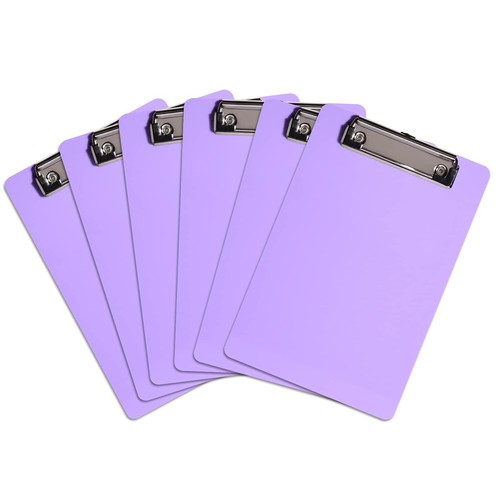Hongri Plastic Clipboards Set Of 6 Purple Small Clipboard Standard A5 hongri-plastic-clipboards-set-of-6-purple-small-clipboard-standard-a5