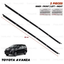 Weatherstrip Front Lh+Rh Door Glass Inner Fits Toyota Avanza F65 2012 - 2019