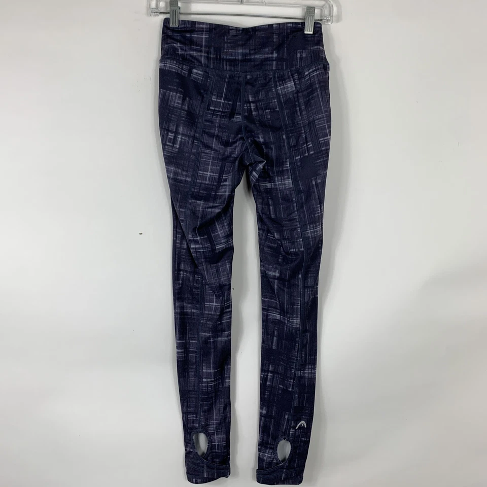 Pantalones deportivos Head para mujer talla X-pequeños tenis tiro medio púrpura recortes de pierna Foto 4 de 4