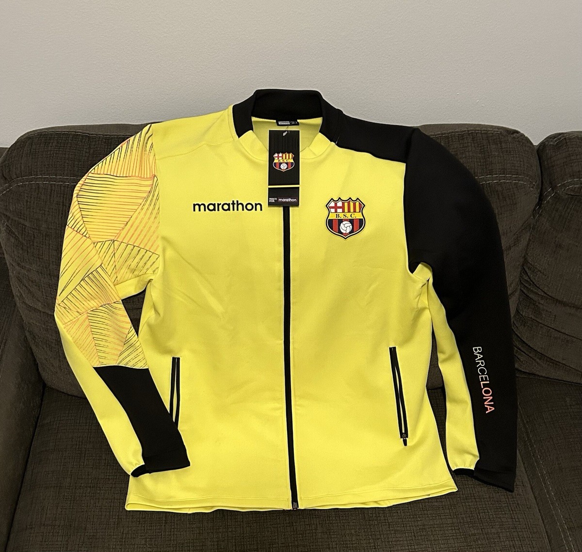 Maillot Marathon Barcelona SC Guayaquil – Équateur – Taille L Pour Homme