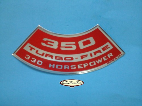 CHEVY CHEVROLET 350 TURBO FIRE AIR CLEANER DECAL - Picture 5 of 8