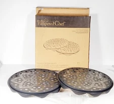 Pampered Chef Microwave Chip Maker 1241 Set Of 2 New In Box