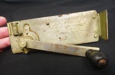 Vintage Metal Speedo Manual Hand Crank Turn Can Opener Wall Mount Style Made USA