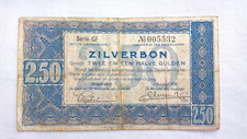 Netherlands 2.50 Gulden Banknote Serie CF - October 1938 serial No. 005532