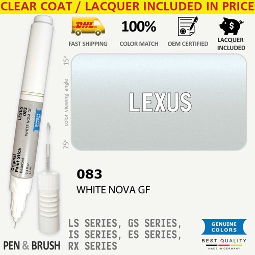 083 Touch Up Paint for Lexus White LS SERIES GS IS ES RX CT200H LX NX