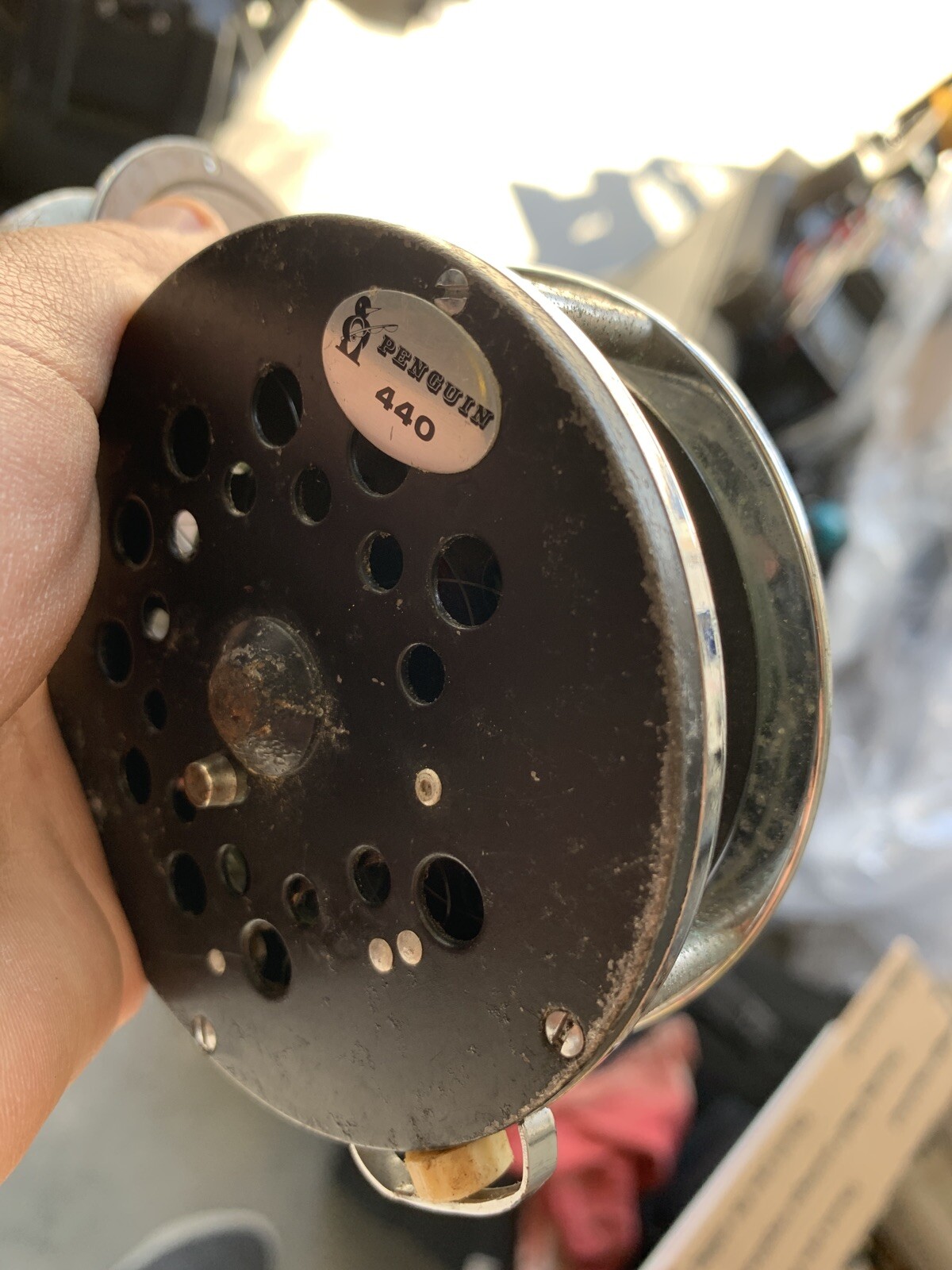 Vintage Penguin 440 Single Action Fly Reel made in Japan And Olympic