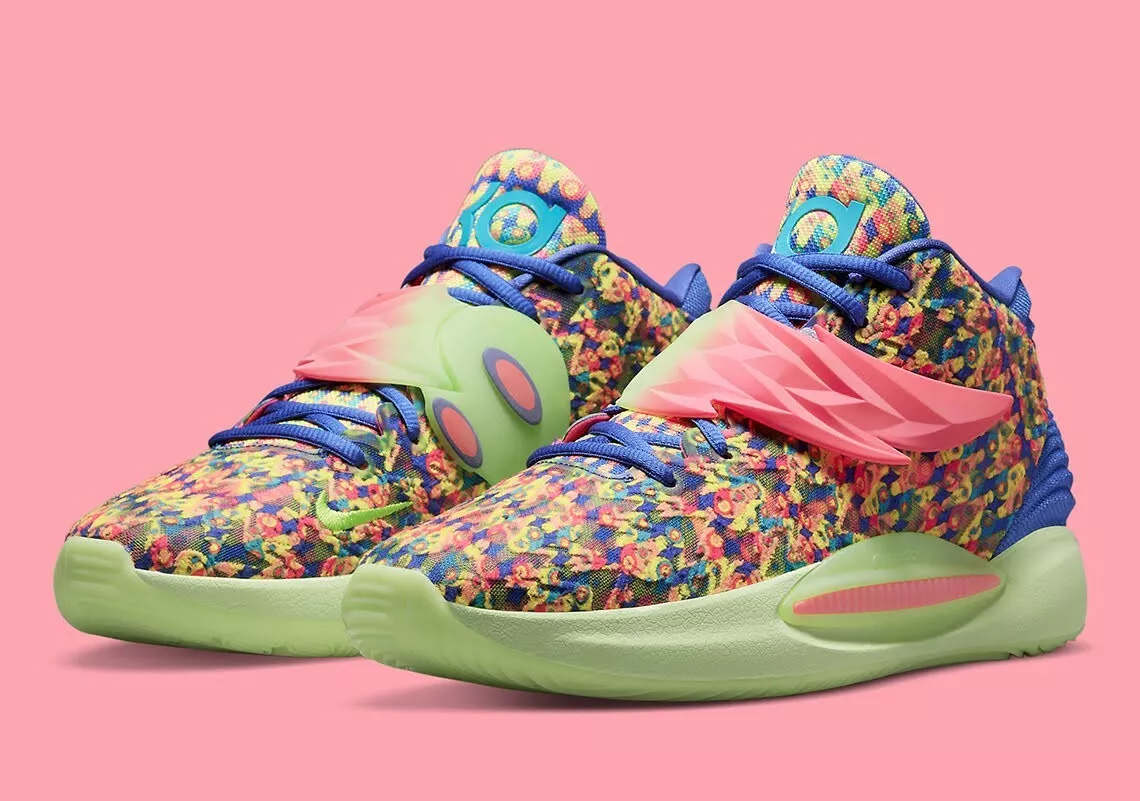Men’s Size 10 Nike KD 14 'Ron English 1' Shoe Shoe Lapis Hyper Pink DO6903-400