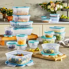Snapware 38-piece Plastic Food Storage Set BPA Free Snaplock Lids NEW