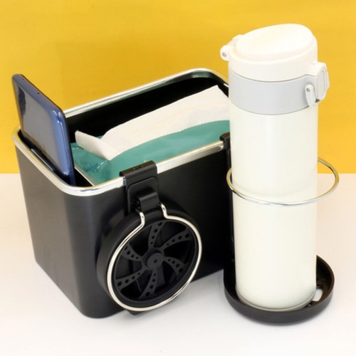 ABS - Braccioli Auto Scatola di Stoccaggio Tazza Acqua Carrello di Supporto Tissue Box 18*11,5*11 cm - Foto 8 di 13